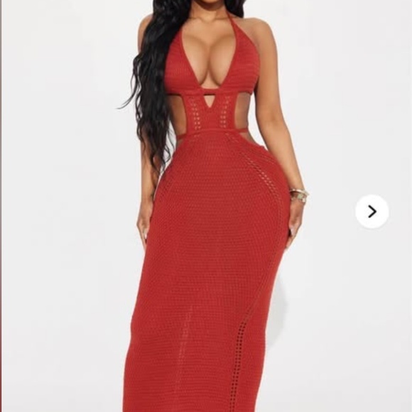 Rust Maxi Dress NWT - Picture 1 of 4